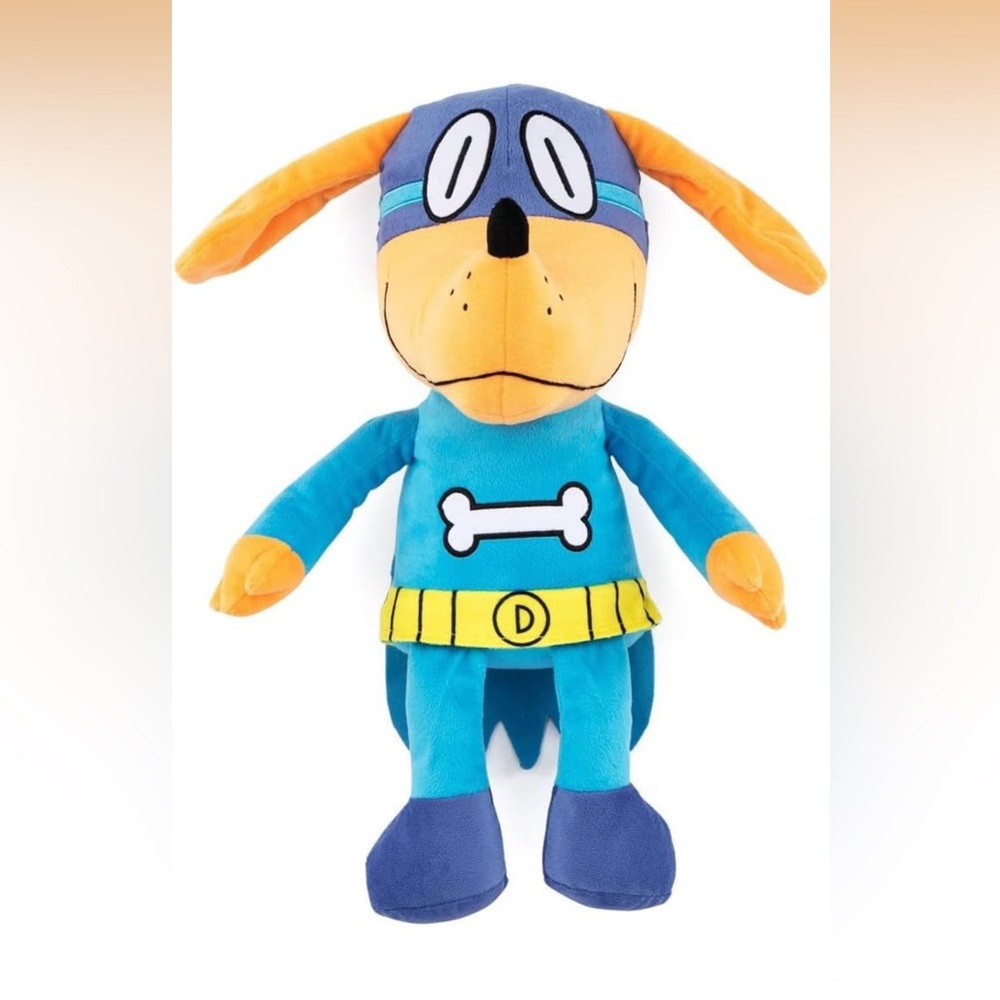 Blue and Orange Dog Plush Toy 17 inch